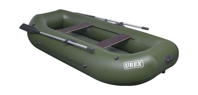 Надувная лодка ПВХ UREX-25, НД, для сплава, зеленая