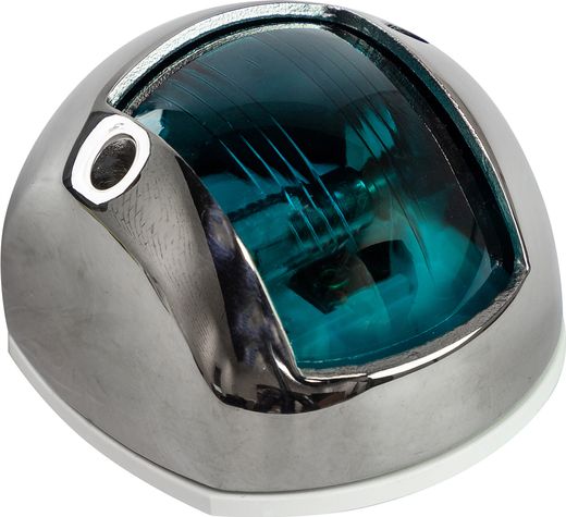 Огонь ходовой Compact 12, нержавеющий корпус, 12 В, зеленый
