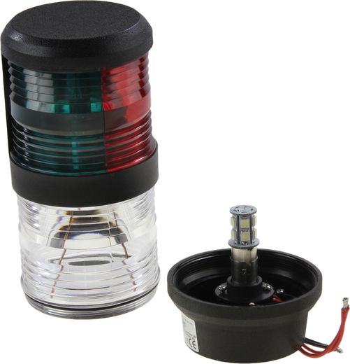 Огонь ходовой комбинированый LED (топовый, красный, зеленый)