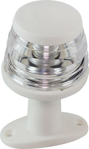 Огонь топовый на стойке 4", белый, пластиковый, 12 В, LED, Ba15d