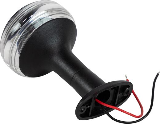 Огонь топовый на стойке 5", черный, 12-24 В, LED, Ba15d