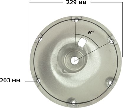 Основание 229 мм накладное для стоек Taper-Lock