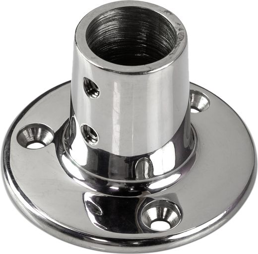 Основание стойки леера 7/8"(22,2 мм), 90 град, круглое