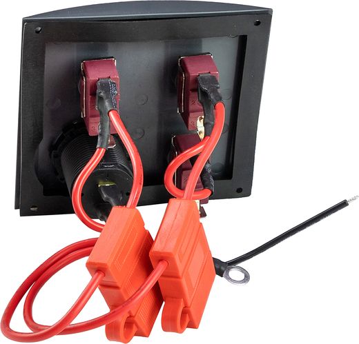 Панель бортового питания 3 переключателя, USB зарядка, предохранители