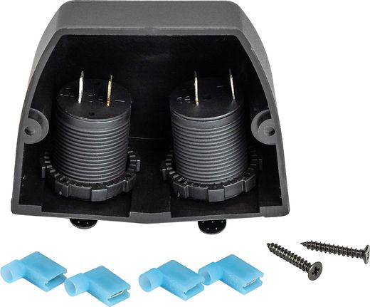 Панель с USB-разъемом 5в 2.1А и прикуривателем
