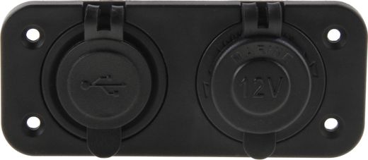 Панель с USB-разъемом 5В 2.1А и прикуривателем
