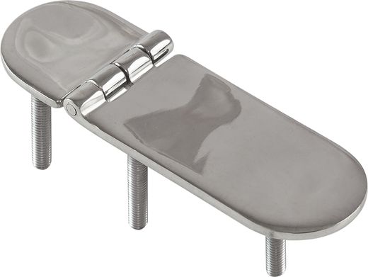 Петля неразъемная 125x40x4 мм M6x3, нержавеющая