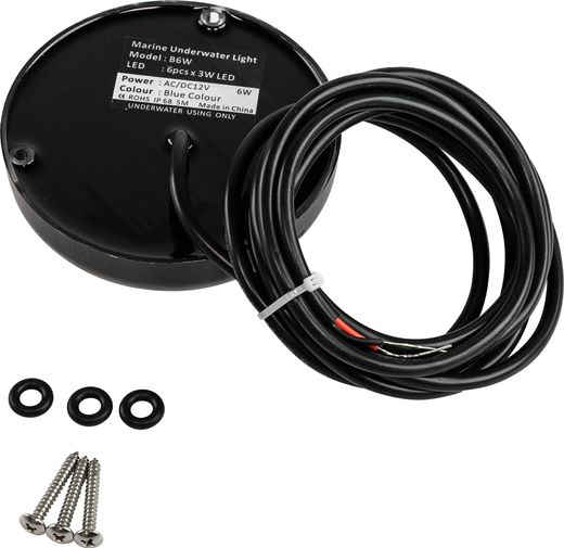 Подводный огонь B6B синий, 6w, АкваИДЕЯ / AquaIDEA