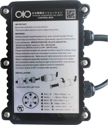 Подводный огонь B30W РГБ (RGB), 25w, АкваИДЕЯ / AquaIDEA