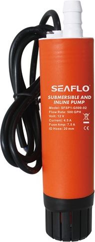 Погружной насос с крокодилами SeaFlo, 31.5л/мин, 4.5А, 12 В