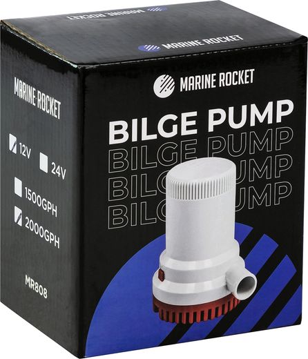 Помпа осушительная Marine Rocket,  2000GPH (7570 л/ч), 12 В