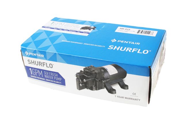 Помпа водоподающая мембранная Shurflo SLV, 12 В, 3.8 л/мин, 30 PSI (2.0 бар)