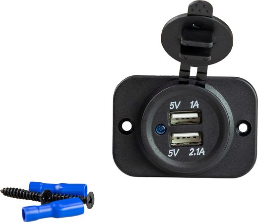 Разъем USB 5В 3.1А на панели
