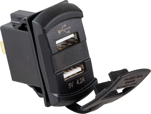 Разъем USB 5В 4.2А и вольтметр