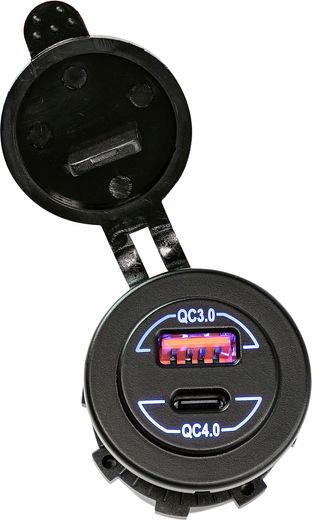 Разъем USB QC3.0 5в 2.4А и USB QC4.0