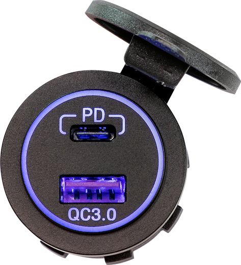 Разъем USB QC3.0 5в 3А и USB PD
