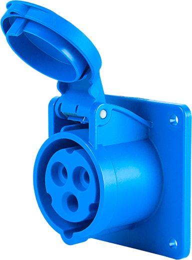 Розетка брызгозащищенная, врезаемая