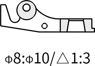 Рычаг стеклоочистителя 400-500мм, Marine Rocket