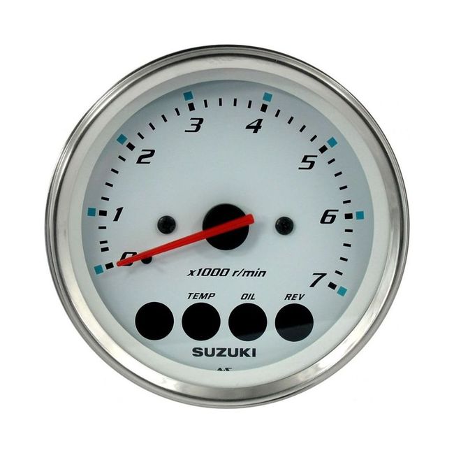 Тахометр 4", 7000 об/мин, Suzuki DF25-250, белый