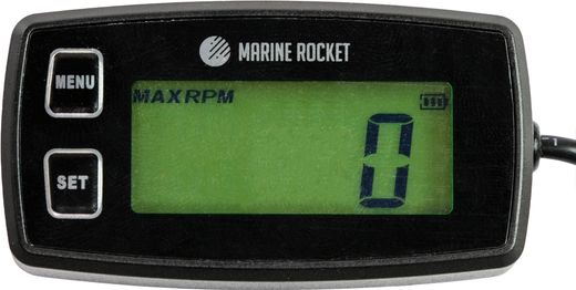Тахометр со счётчиком моточасов THM305MR, сигнал превышения оборотов, Marine Rocket