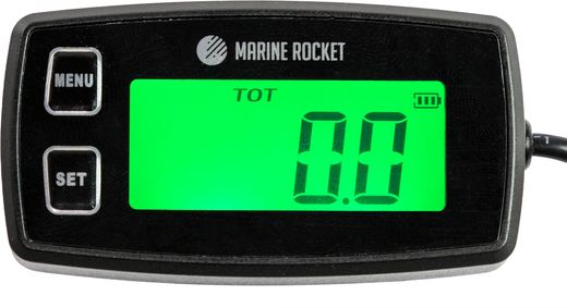 Тахометр со счётчиком моточасов THM305MR, сигнал превышения оборотов, Marine Rocket