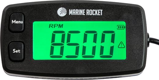Тахометр со счётчиком моточасов THM304MR, IP65, Marine Rocket
