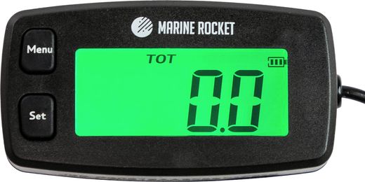 Тахометр со счётчиком моточасов THM304MR, IP65, Marine Rocket