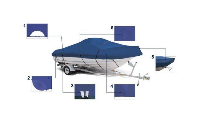 Тент транспортировочный для лодок длиной 5,0-5,3 м типа Cabin Cruiser