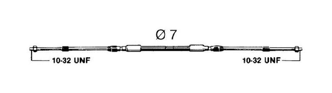 Трос дистанционного управления Ultraflex C2, (20 футов - 6,1 м), 2 шт