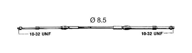 Трос дистанционного управления Ultraflex C8, (13 футов - 3,9 м), 2 шт