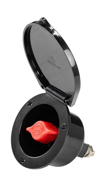 Выключатель массы  Heavy Duty, врезной, "OFF-ON" (1 АКБ) 280 А, черный