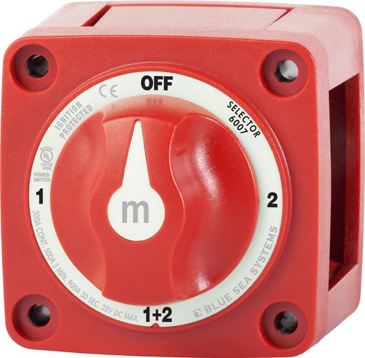 Выключатель массы "OFF-1-BOTH-2" (2 АКБ) 300А