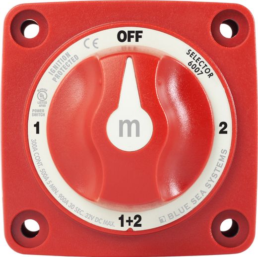 Выключатель массы "OFF-1-BOTH-2" (2 АКБ) 300А