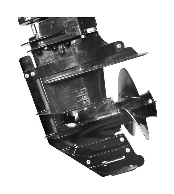 Защита редуктора для Suzuki DT9.9A/15A, DF8A, DF9.9B, DF9.9A/15A/20A, максимальная, черная