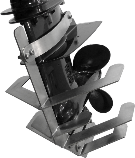 Защита редуктора для Suzuki DT9.9A/15A, DF8A, DF9.9B, DF9.9A/15A/20A, нержавеющая, максимальная