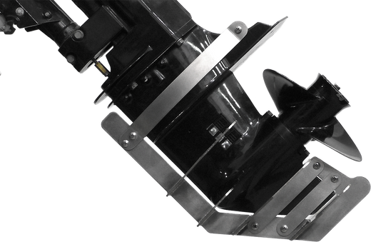 Защита редуктора для Suzuki DT9.9A/15A, DF8A, DF9.9B, DF9.9A/15A/20A, нержавеющая, максимальная