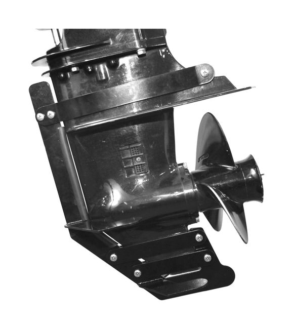 Защита редуктора для Suzuki DT9.9A/15A, DF8A, DF9.9B, DF9.9A/15A/20A, усиленная, черная