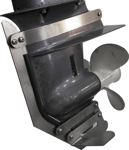 Защита редуктора для Yamaha 9.9F/15F,  нержавеющая, базовая