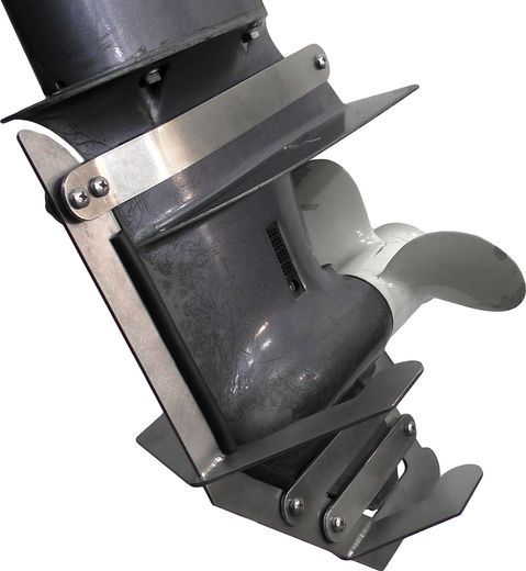 Защита редуктора для Yamaha 9.9F/15F, нержавеющая, усиленная