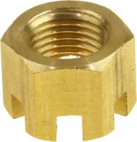 Гайка корончатая М12 на гребной вал Suzuki DT9.9-15/DF8A-20A (17 мм)