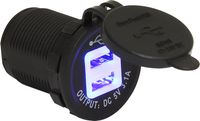 Гнездо питания с usb-разъемами, 3,1 а, подсветка