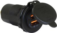 Гнездо питания с usb-разъемами, ускоренный заряд qualcomm quick charge 3.0 (qc3.0)