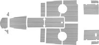 Комплект палубного покрытия для Феникс 510BR, тик серый, Marine Rocket