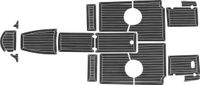 Комплект палубного покрытия для Феникс 510BR, тик черный, с обкладкой, Marine Rocket