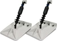 Комплект транцевых плит Nauticus серии SX, цвет белый, размер 9.5"х10"