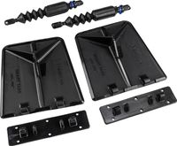 Комплект транцевых плит Nauticus серии SX, цвет черный, размер 9.5"х10", уцененный