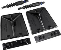 Комплект транцевых плит Nauticus серии SX, цвет черный, размер 9.5"х10"