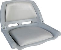Кресло пластмассовое складное с подложкой Molded Fold-Down Boat Seat, серое