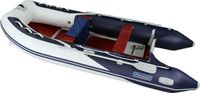 Надувная лодка ПВХ Forward MX390FL, сине-белая, пол деревянный