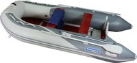 Надувная лодка ПВХ Forward MX320FL, серая, пол деревянный